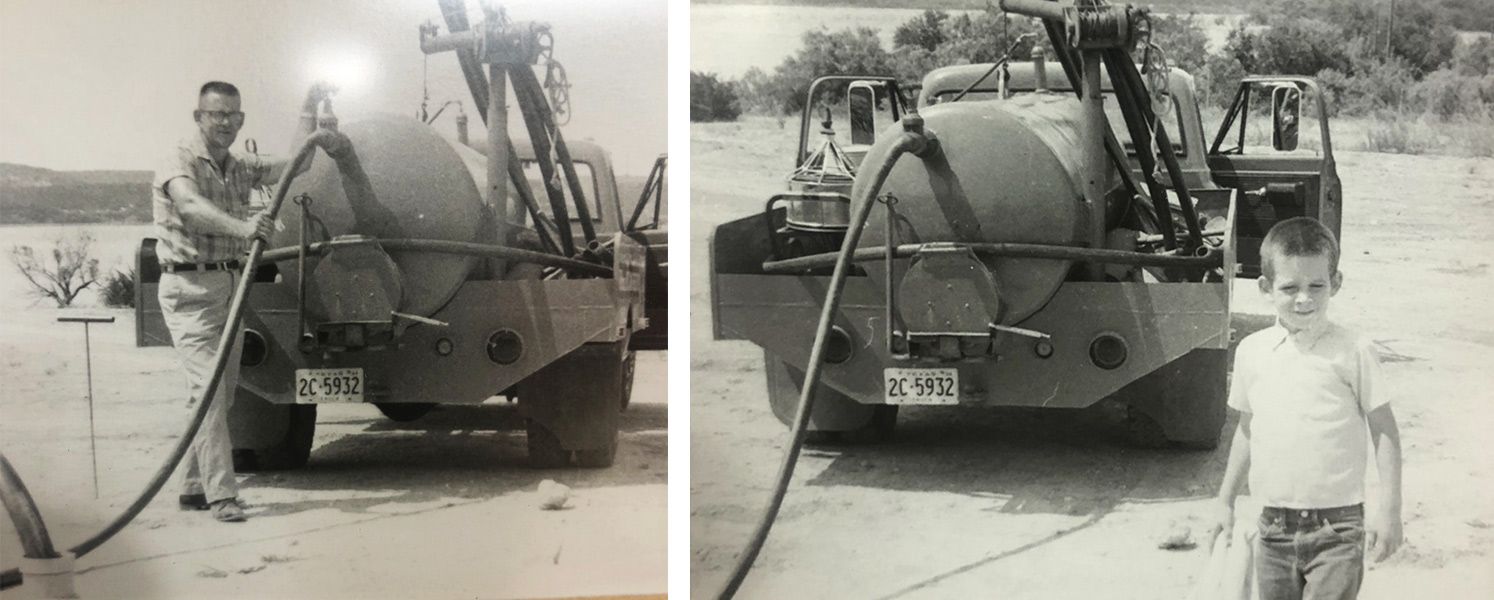 Photos of owner, Craig Massey and his dad, who started the business in 1967